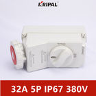 CE impermeável do soquete do interruptor de bloqueio de IP67 32A 5P 380V habilitado