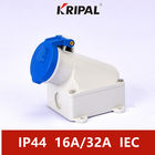 soquete fixado na parede industrial padrão do IEC de 16A 3P IP44 impermeável