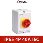 Padrão impermeável rotativo elétrico do IEC de Polo 40A dos interruptores 4 de KRIPAL IP65