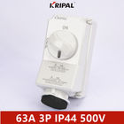 IP44 63A 3P monofásico IEC intertravamento elétrico soquete