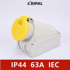 Padrão fixado na parede industrial do IEC do soquete de poder de IP44 4P 63Amp