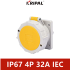 padrão universal do IEC do soquete industrial impermeável de 16A 3P 220V IP67