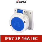 padrão universal do IEC do soquete industrial impermeável de 16A 3P 220V IP67
