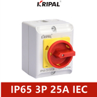 Isolar-se de UKP comuta o padrão do IEC do interruptor IP65 3P 25A 440V da manutenção