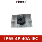 Interruptor 4 Polo 32A 40A 50A 63A do isolador da aprovação IP65 do CE com cerco