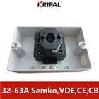 3 padrão giratório do IEC do interruptor 230-440V 32Amp do isolador de Polo IP65